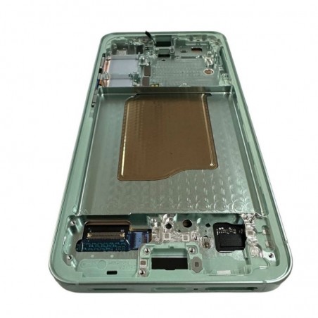 Samsung SERVICE PACK Display LCD ORIGINALE + Frame Per Galaxy S25 SM-S931 5G MINT GREEN 