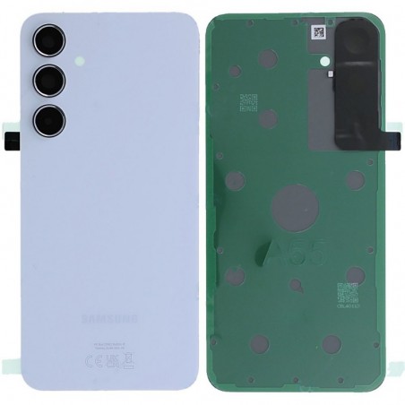 Samsung Back Cover Originale Service Pack con Camera Frame per Galaxy A55 A556 | Awesome IceBlue