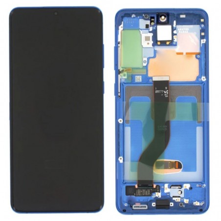 Samsung Service Pack Original LCD Display + Frame For Galaxy S20+ PLUS G985/G986 No Cam | Blue Aura