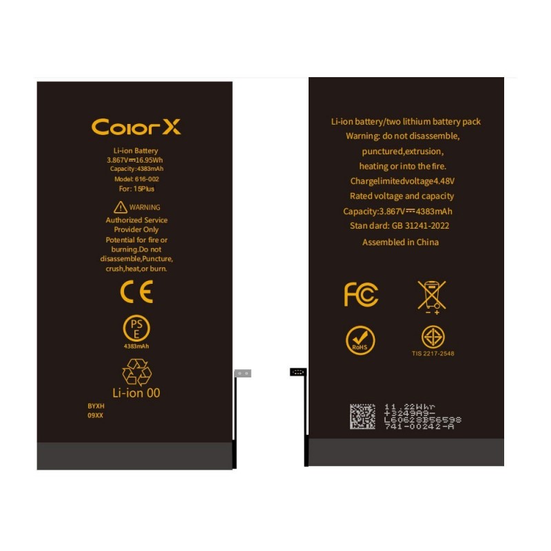 ColorX Batteria Diagnosis IC Originale per Apple iPhone 15 Plus