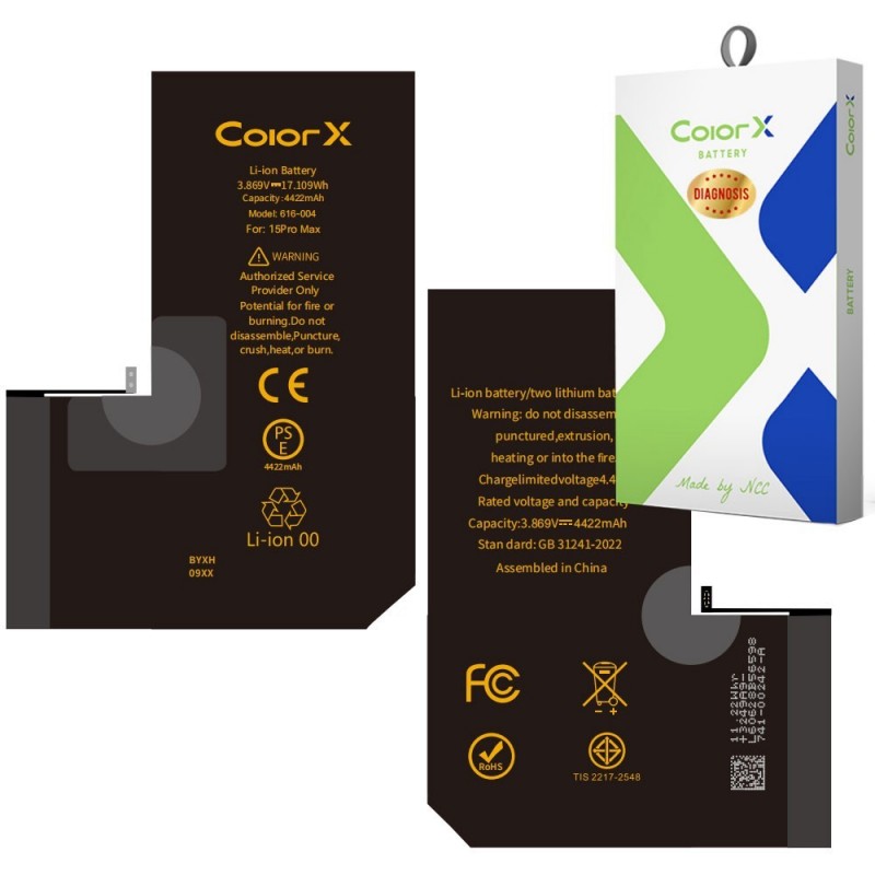 ColorX Batteria Diagnosis IC Originale per Apple iPhone 15 Pro Max