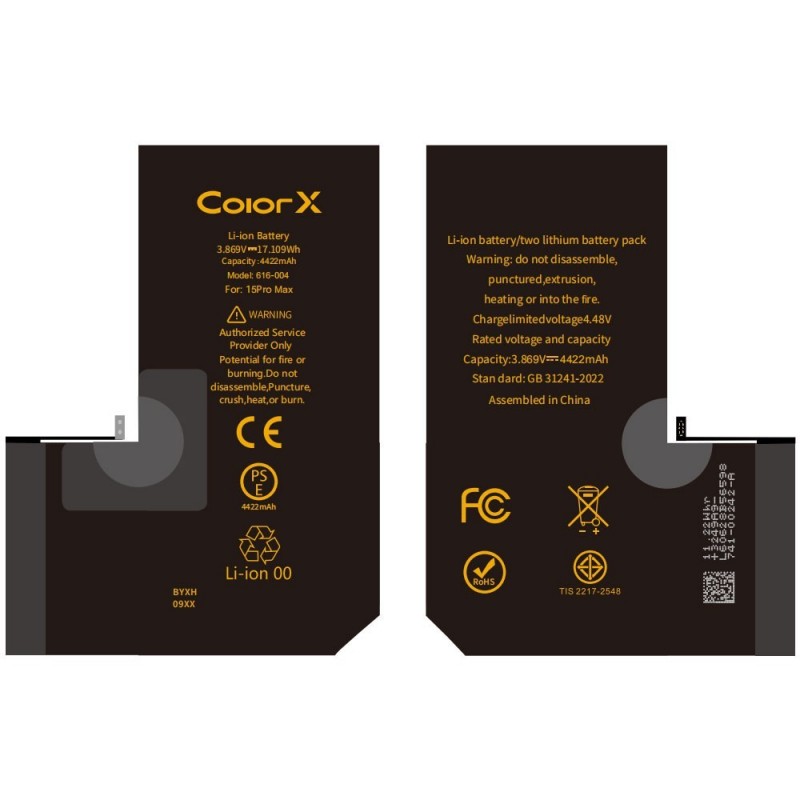 ColorX Batteria Diagnosis IC Originale per Apple iPhone 15 Pro Max