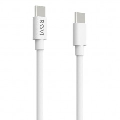 Rovi Rovi Elegant Charging Cable from Type-c to Type-c SA30 in Ultra Resistant PVC 1mt 3A |&nbsp;White for sale