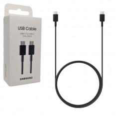 Discover Samsung Cavo di Ricarica Fast Charging 3A EP-DX310 da USB-C a USB-C 1.8m | Black details