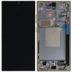 Samsung SERVICE PACK Display LCD ORIGINALE + Frame Per Galaxy S24 Ultra 5G S928 | Titanium Yellow