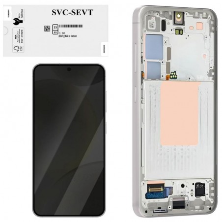 Photo of Samsung SERVICE PACK Display LCD ORIGINALE + Frame Per Galaxy S24 5G 2024 S921 | Gray - Samsung