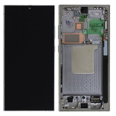 Discover Samsung SERVICE PACK Display LCD ORIGINALE + Frame Per Galaxy S24 Ultra 5G S928 | Titanium Gray /Orange / Violet detail