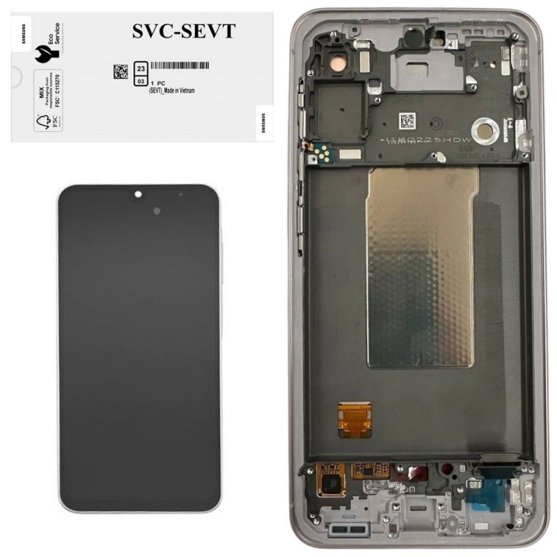 Samsung Service Pack Original LCD Display + Frame Galaxy A56 5G 2025 A566 | Pink