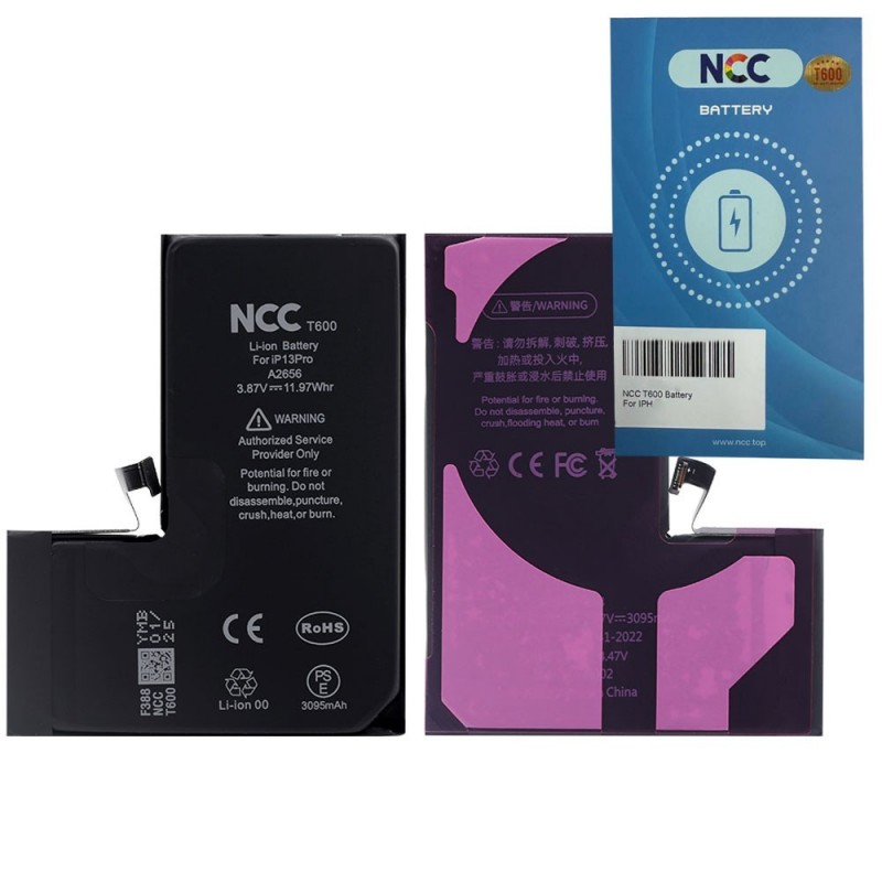 NCC T600 Batteria Compatibile per Apple iPhone 13 PRO | TI Chip - 3095mAh