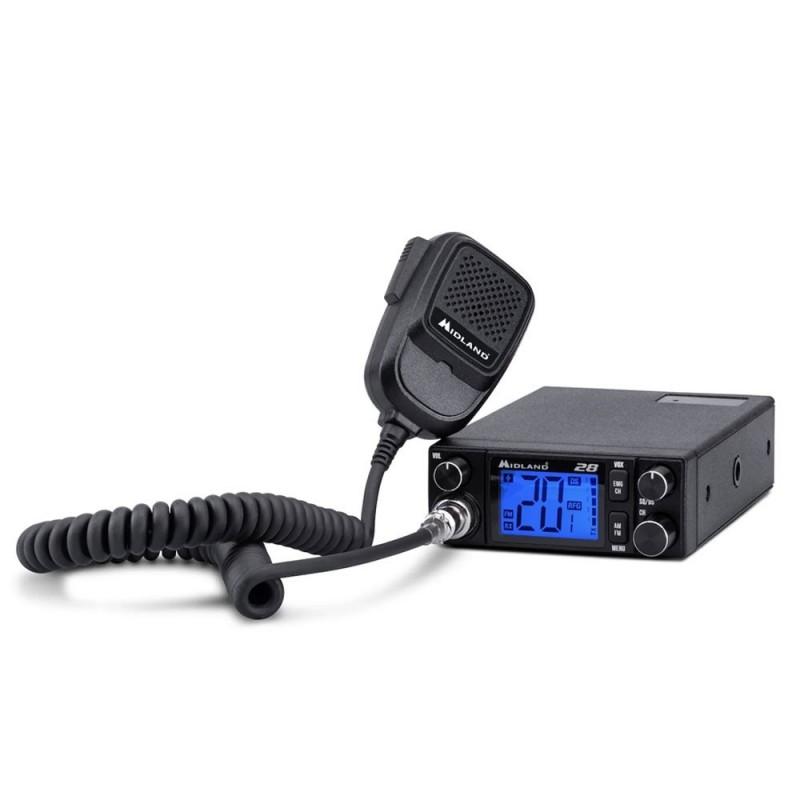 MIDLAND 28 Mobile CB AM/FM Transceiver Noise Cancelling 12/24V