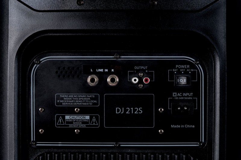 AUDIODESIGN PRO Partybox Speaker DJ212S Bluetooth Portatile Effetti Luce Cassa Altoparlante 