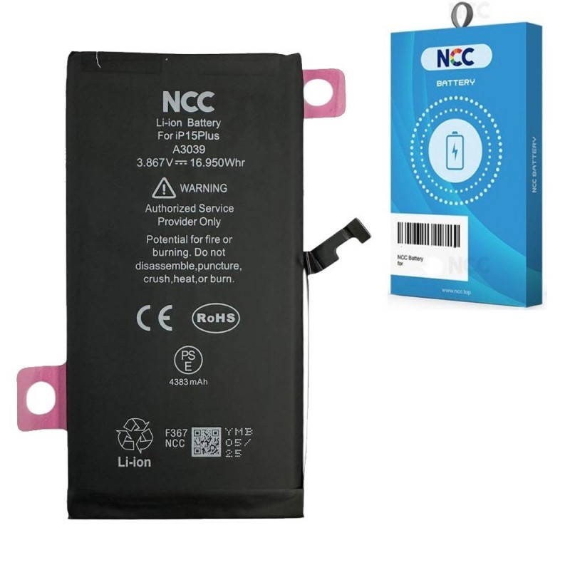 NCC Batteria Compatibile per Apple iPhone 15 Plus | ZY Taiwan Chip