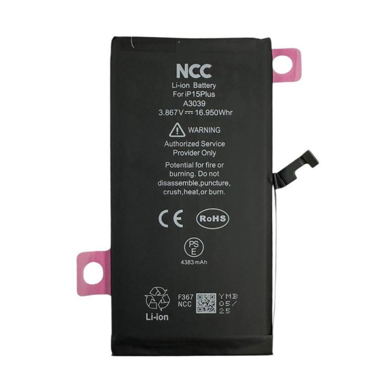 NCC Batteria Compatibile per Apple iPhone 15 Plus | ZY Taiwan Chip