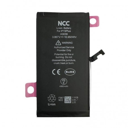 NCC Batteria Compatibile per Apple iPhone 15 Plus | ZY Taiwan Chip