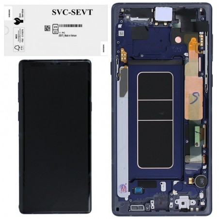 Samsung Samsung SERVICE PACK Display LCD ORIGINALE + Frame Per Galaxy N960 Note 9 BLUE for sale