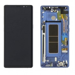 Samsung SERVICE PACK Display LCD ORIGINALE + Frame Per Galaxy Note 8 N950 | Blu