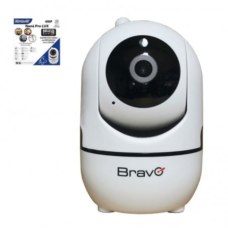 Buy BRAVO NANA' PRO LUX Telecamera Wireless IP WiFi Motorizzata da Interno 4MP Visione Notturna online