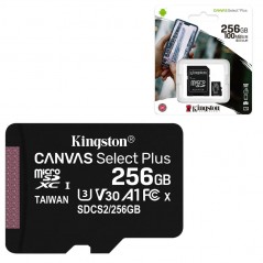 Scopri Kingston Canvas Select Plus MicroSd HC SDCS2 MicroSdXC 256GB CL 10 100MB/s in dettaglio