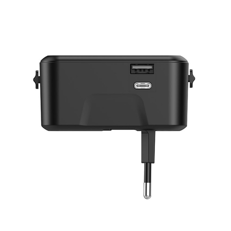 NCC TC001 Travel Charger 12W USB A+C Travel Charger | Black