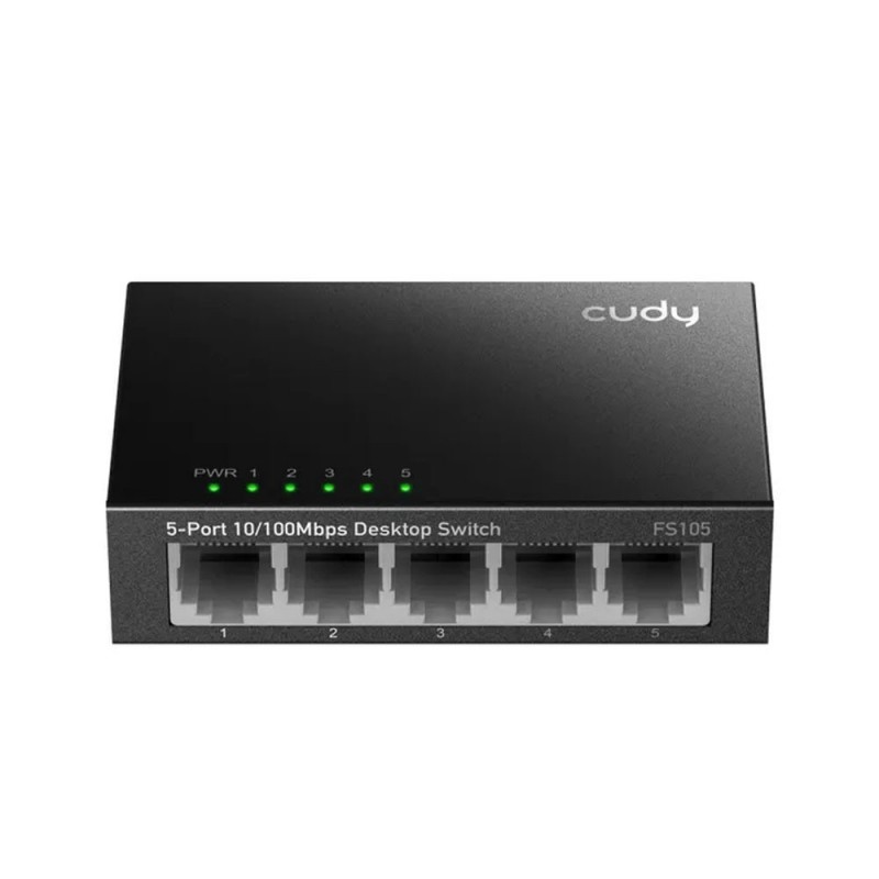  CUDY 5 PORT Fast Ethernet Network Switch 10/100 MBPS Metal