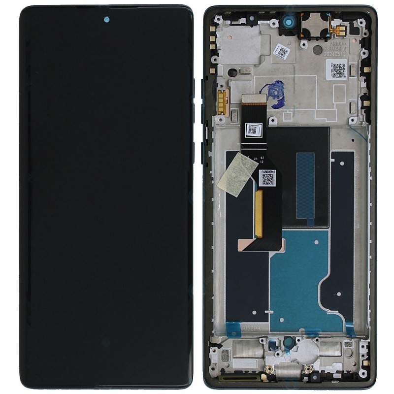  Motorola Service Pack Original LCD Display + Frame For Edge 50 Fusion XT2429 | Forest Blue