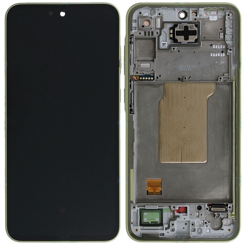 Samsung Service Pack Original LCD Display + Frame For Galaxy A35 5G 2024 A356 | Lemon Yellow
