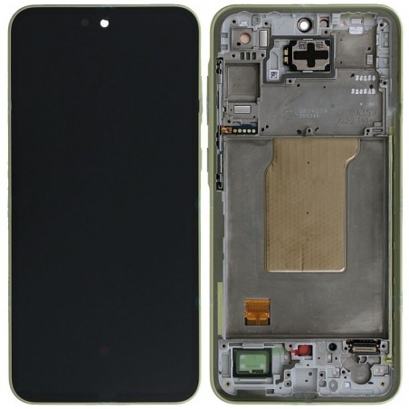 Samsung SERVICE PACK Display LCD ORIGINALE + Frame Per Galaxy A35 5G 2024 A356 | Giallo Lemon