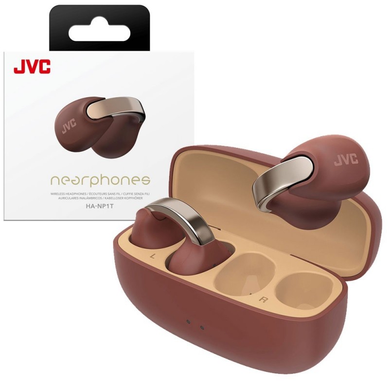JVC HA-NP1T-TU True Wireless Bluetooth Headphones Nearfield Earphones | Red