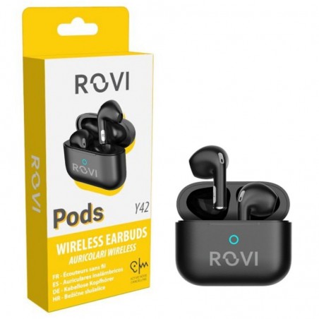 Buy Rovi Auricolare Bluetooth True Wireless Y42 PODS Con Noise Cancelling Nero online