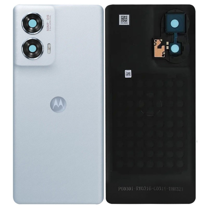  Motorola Original Back Cover Service Pack with Camera Frame for Moto Edge 50 Fusion | Marshmallow Blue