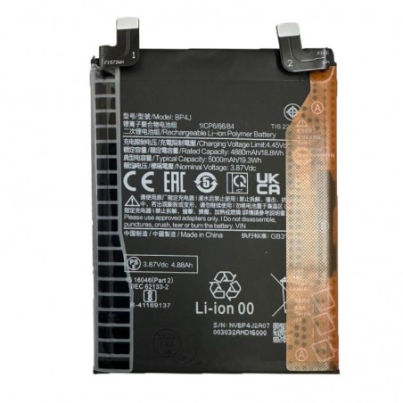 Foto di Batteria per Xiaomi Redmi Note 12 Pro+ 22101316UCP 22101316UG | BP4J - PRC