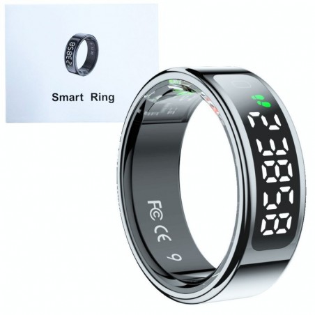 Photo of Smart Ring R11 Con Display a LED e Pulsante Touch | Taglia 12 - NCC