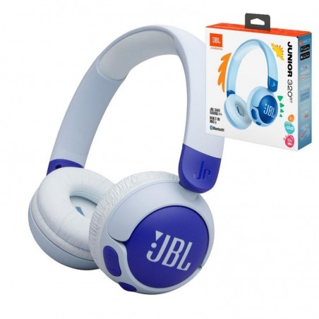 JBL JR 320BT Over-Ear Bluetooth Headphones for Kids with Volume Limiter | Blue