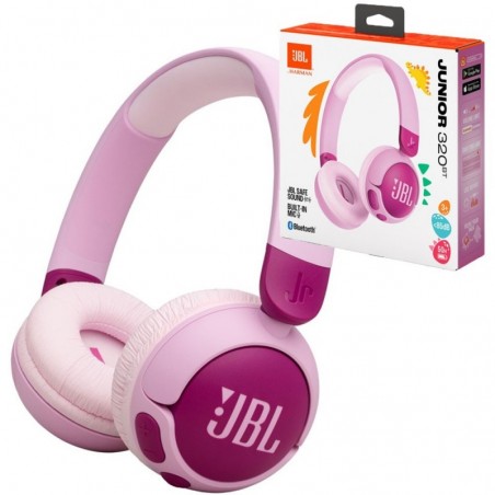 JBL JR 320BT Over-Ear Bluetooth Headphones for Kids with Volume Limiter | Purple