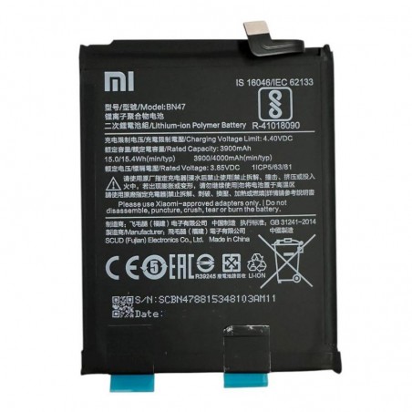  Xiaomi Service Pack Batteria BN47 per MI A2 LITE 4000MAH 