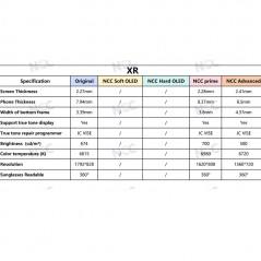Display LCD NCC PRIME INCELL COG 1 1 FHD Per Apple iPhone XR