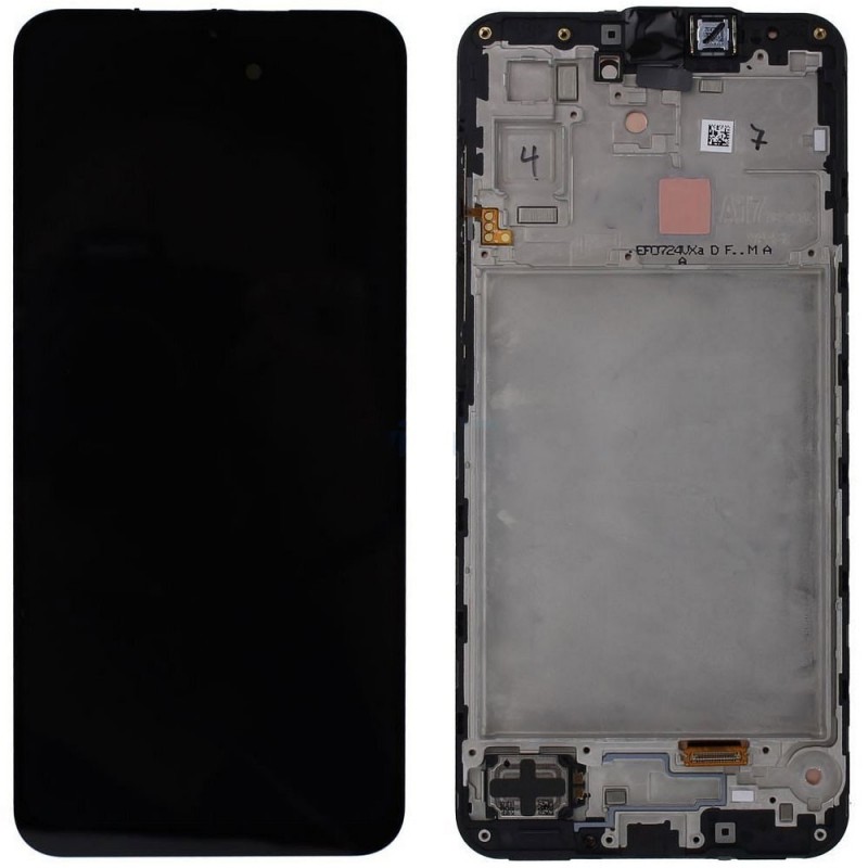 Samsung SERVICE PACK Display LCD ORIGINALE + Frame per Galaxy A17 5G 2025 A176 | Nero