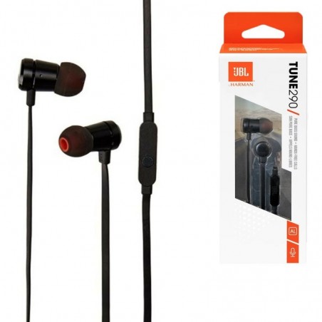 JBL Tune 290 Wired In-Ear Headphones | Black