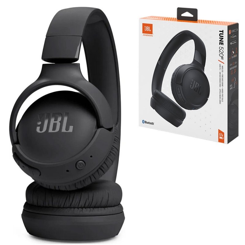 JBL TUNE 520BT Cuffie On-Ear Bluetooth Comandi e microfono sul padiglione | Nero 