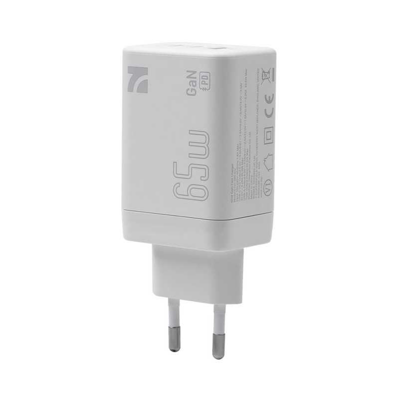 NCC CaricaBatterie C101-065-EU Charger 65W USB-A+C+C | Bianco