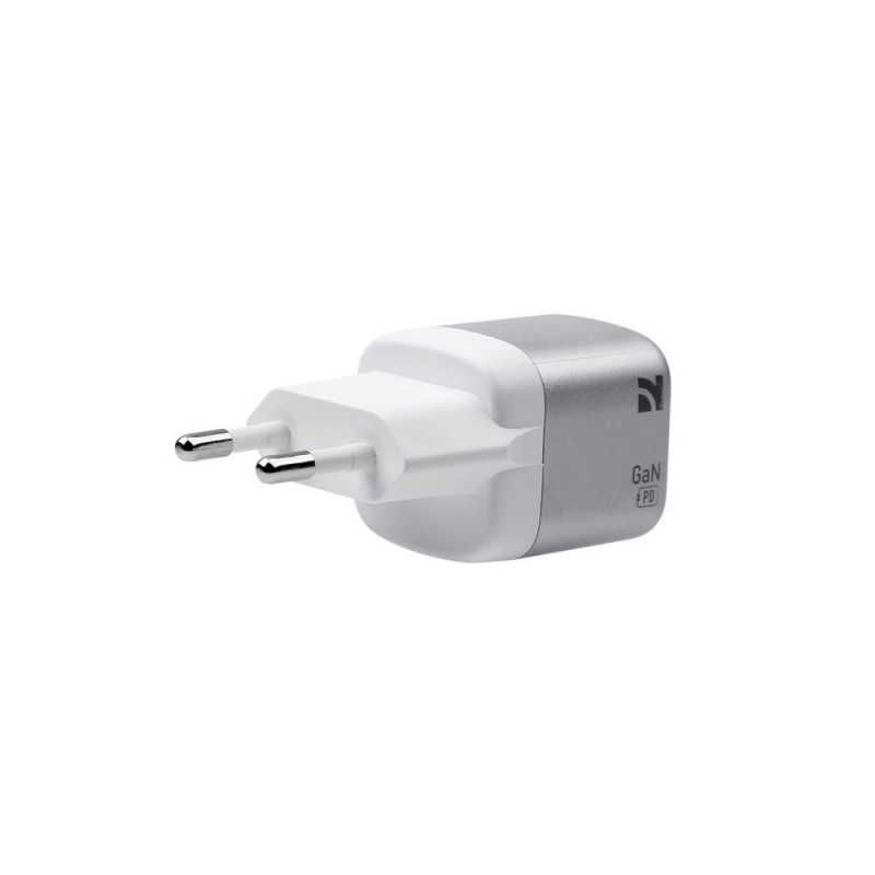 NCC CaricaBatterie CD-0204 EU Charger 45W USB-A+C | Light Gray