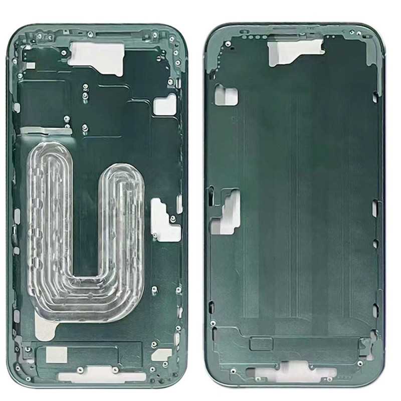 Middle Frame with SIM Tray and Side Buttons for iPhone 16 | Green Middle Frame with SIM Tray and Side Buttons for iPhone 16 | Green