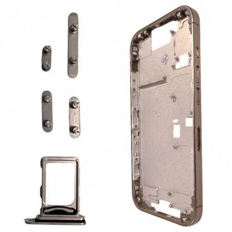 Middle Frame Telaio con Carrello Sim e Tasti Laterali per Apple iPhone 16 P