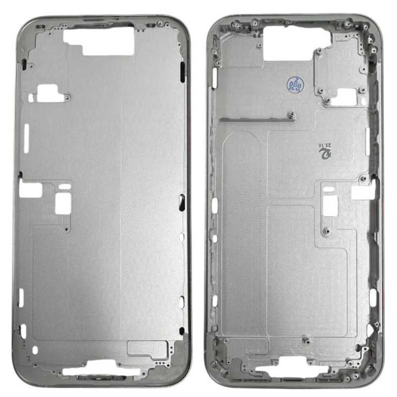 Middle Frame with SIM Tray and Side Buttons for iPhone 16 Pro Max | White Middle Frame with SIM Tray and Side Buttons for iPhone 16 Pro Max | White