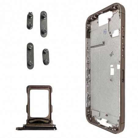 Middle Frame Telaio con Carrello Sim e Tasti Laterali per Apple iPhone 16 P