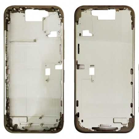 Middle Frame Telaio con Carrello Sim e Tasti Laterali per Apple iPhone 16 Pro Max | Gold