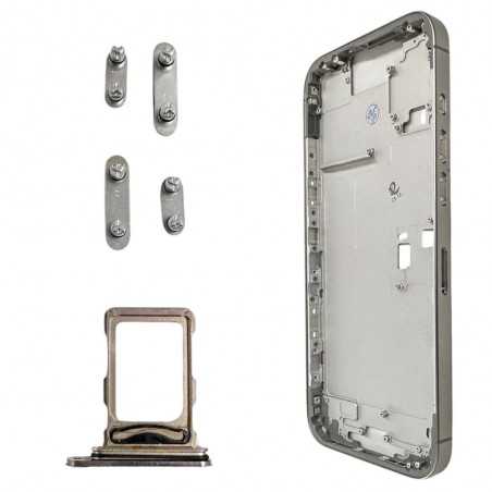 Middle Frame Telaio con Carrello Sim e Tasti Laterali per Apple iPhone 16 P