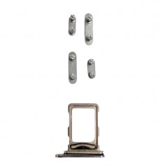 Middle Frame with SIM Tray and Side Buttons for iPhone 16 Pro Max | Natural