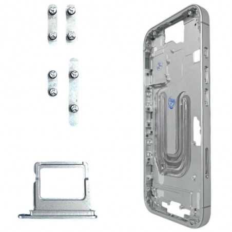 Middle Frame Telaio con Carrello Sim e Tasti Laterali per Apple iPhone 16 P