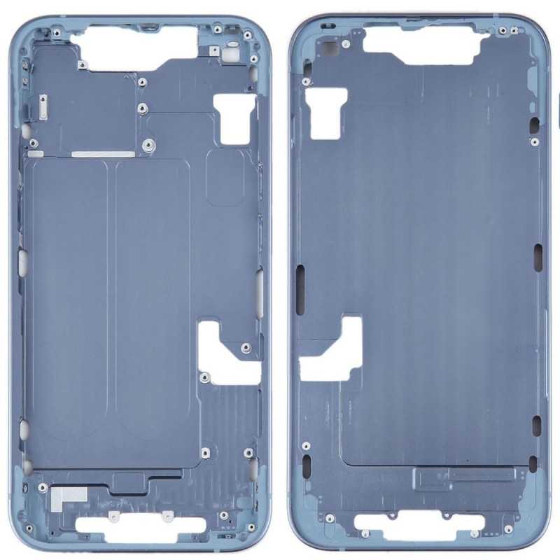 Middle Frame with SIM Tray and Side Buttons for iPhone 14 | Blue Middle Frame with SIM Tray and Side Buttons for iPhone 14 | Blue